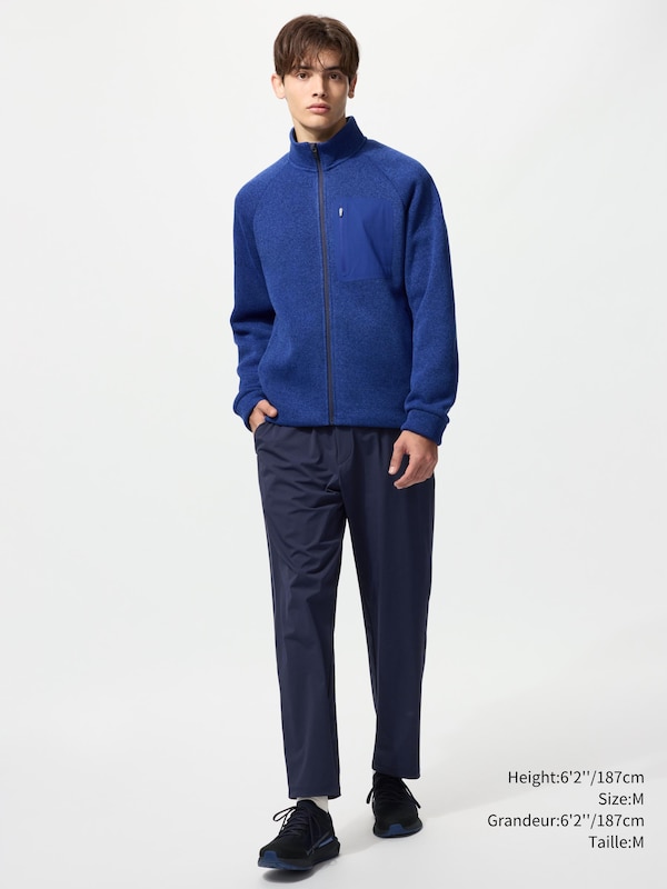VESTE TRICOTÉE EN POLAIRE ZIP INTÉGRAL