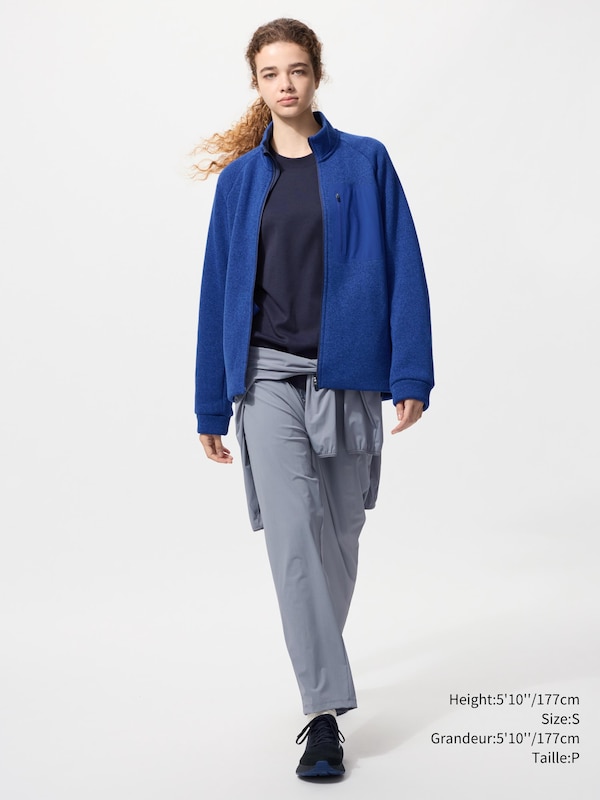 VESTE TRICOTÉE EN POLAIRE ZIP INTÉGRAL