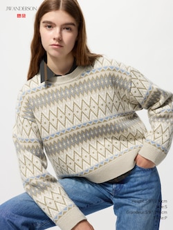 FAIRISLE CREW NECK SWEATER