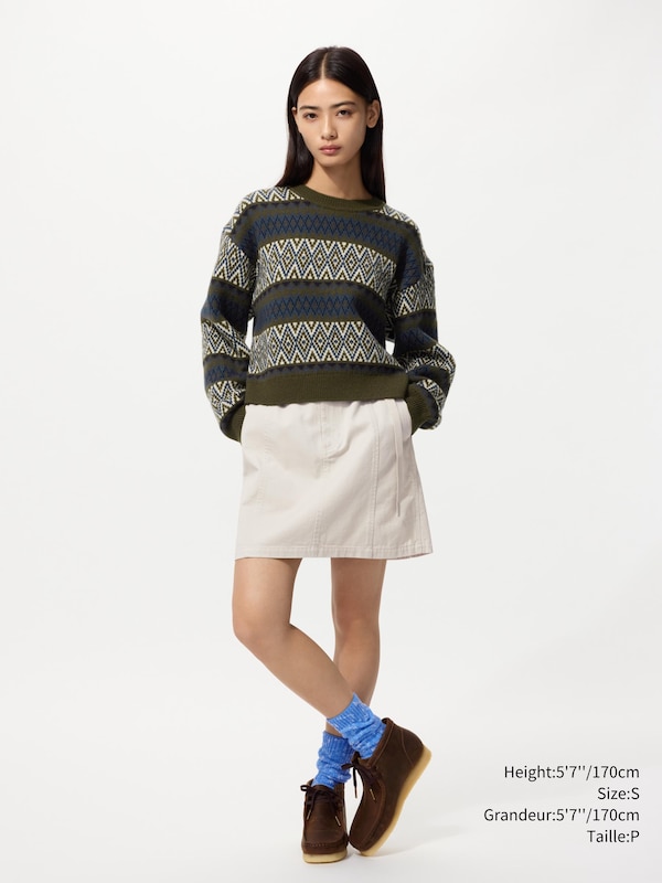 FAIRISLE CREW NECK SWEATER