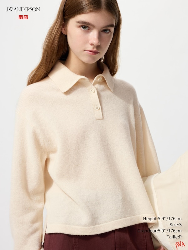 LAMBSWOOL POLO SWEATER