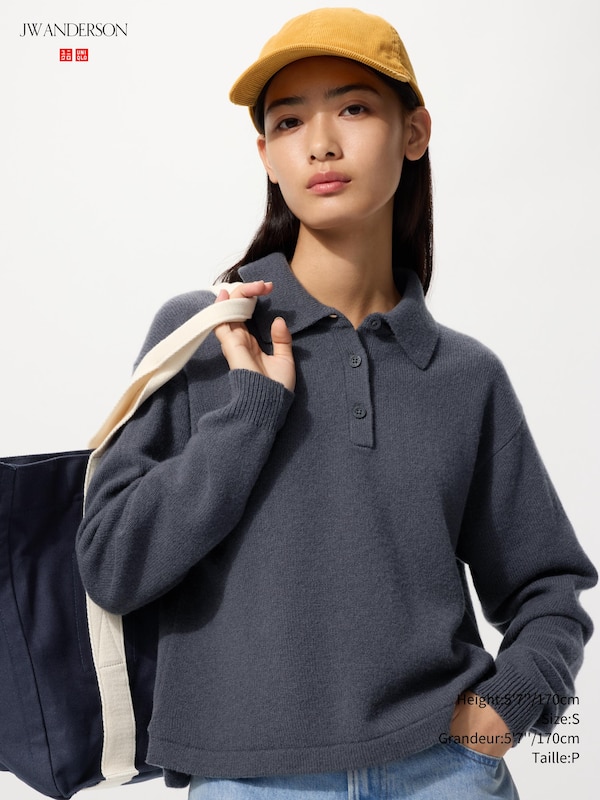 LAMBSWOOL POLO SWEATER