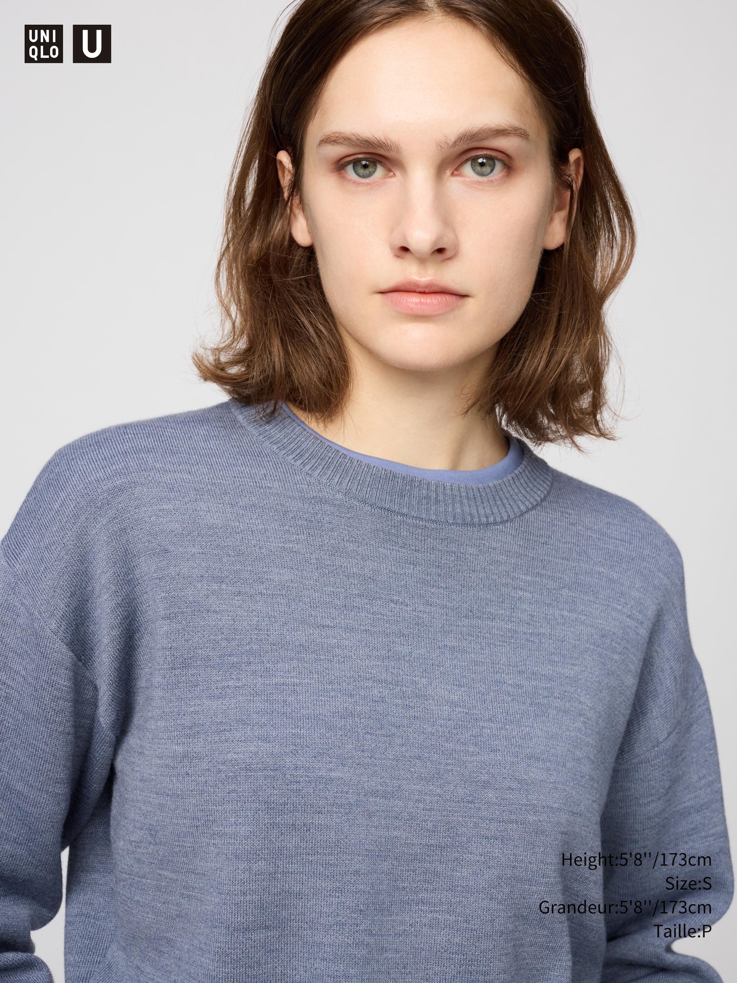 Women's DOUBLE FACE KNIT CREW NECK SWEATER | UNIQLO CA