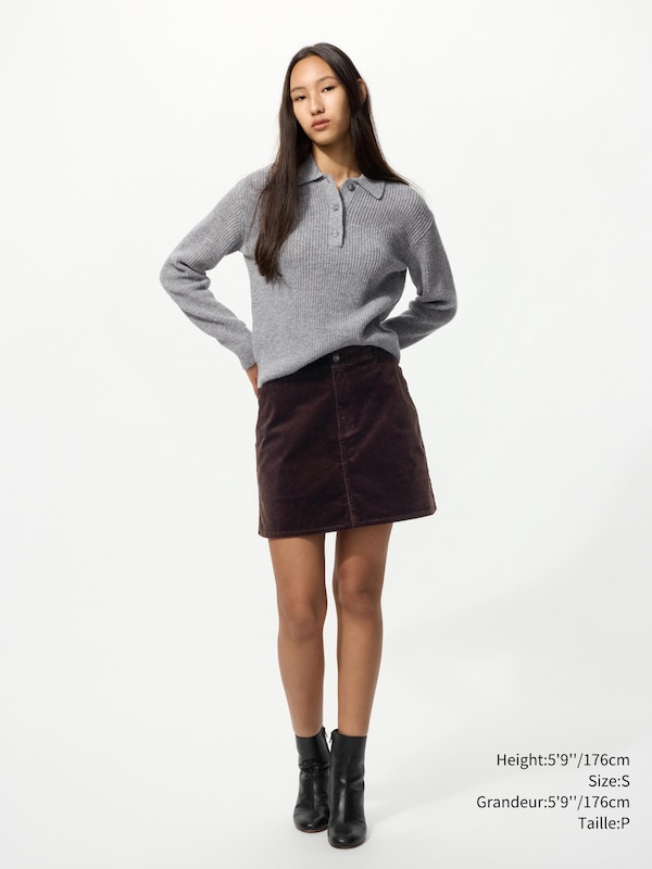 CORDUROY MINI SKIRT