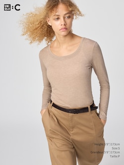 T-SHIRT HEATTECH MÉLANGE CACHEMIRE EXTRA-CHAUD