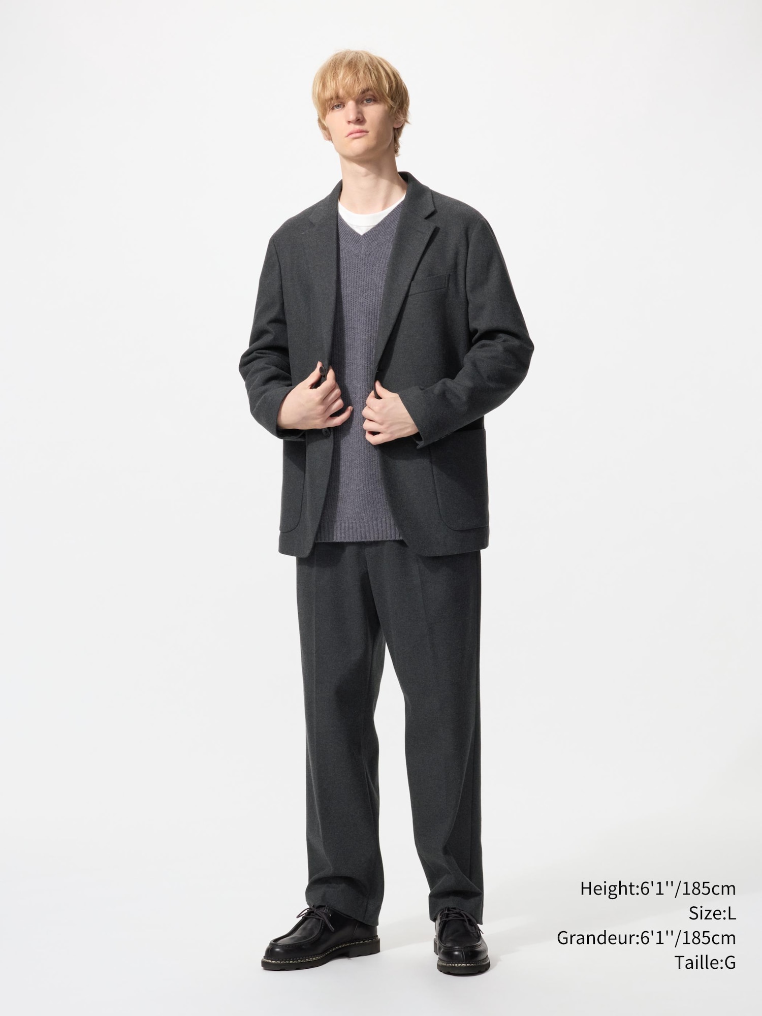 PLEATED WIDE PANTS | BRUSHED JERSEY