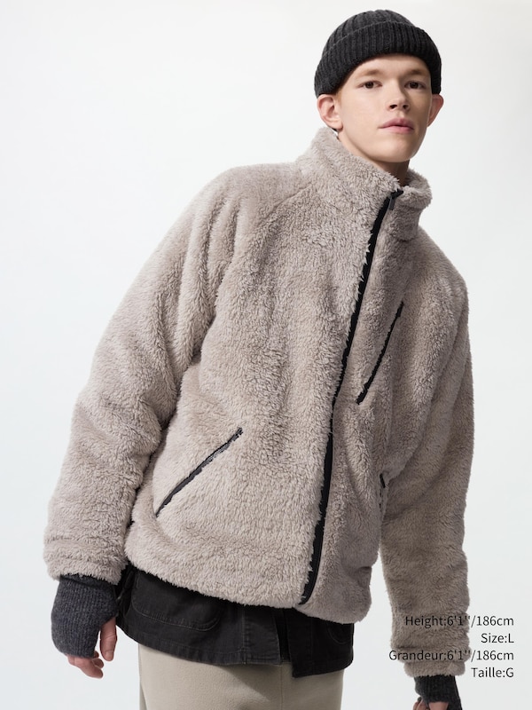 FLEECE OVERSIZED JACKET