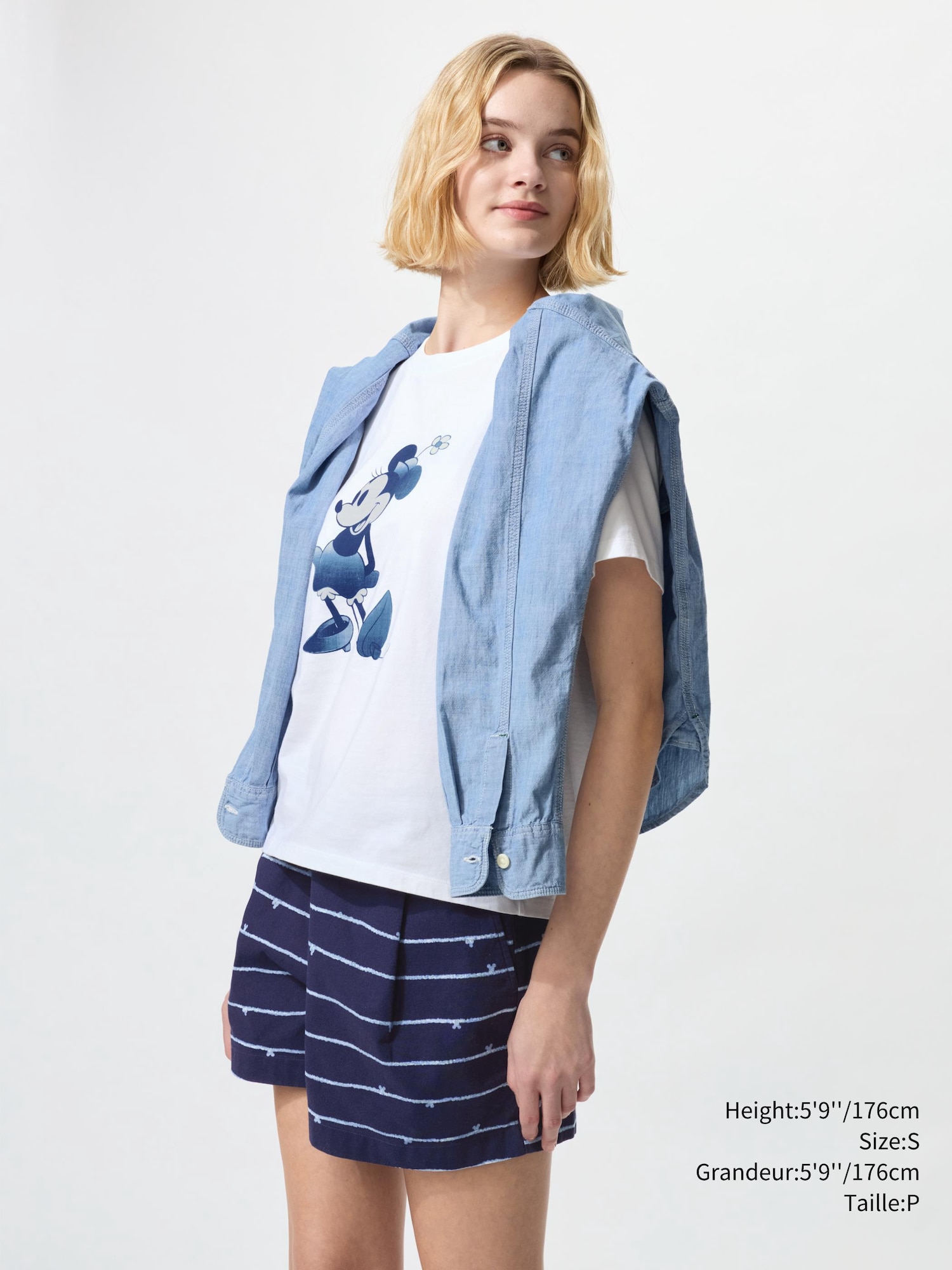 WOMEN'S DISNEY IN BLUE EASY SHORTS | UNIQLO CA