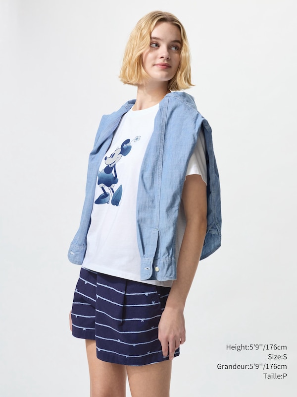 DISNEY IN BLUE EASY SHORTS