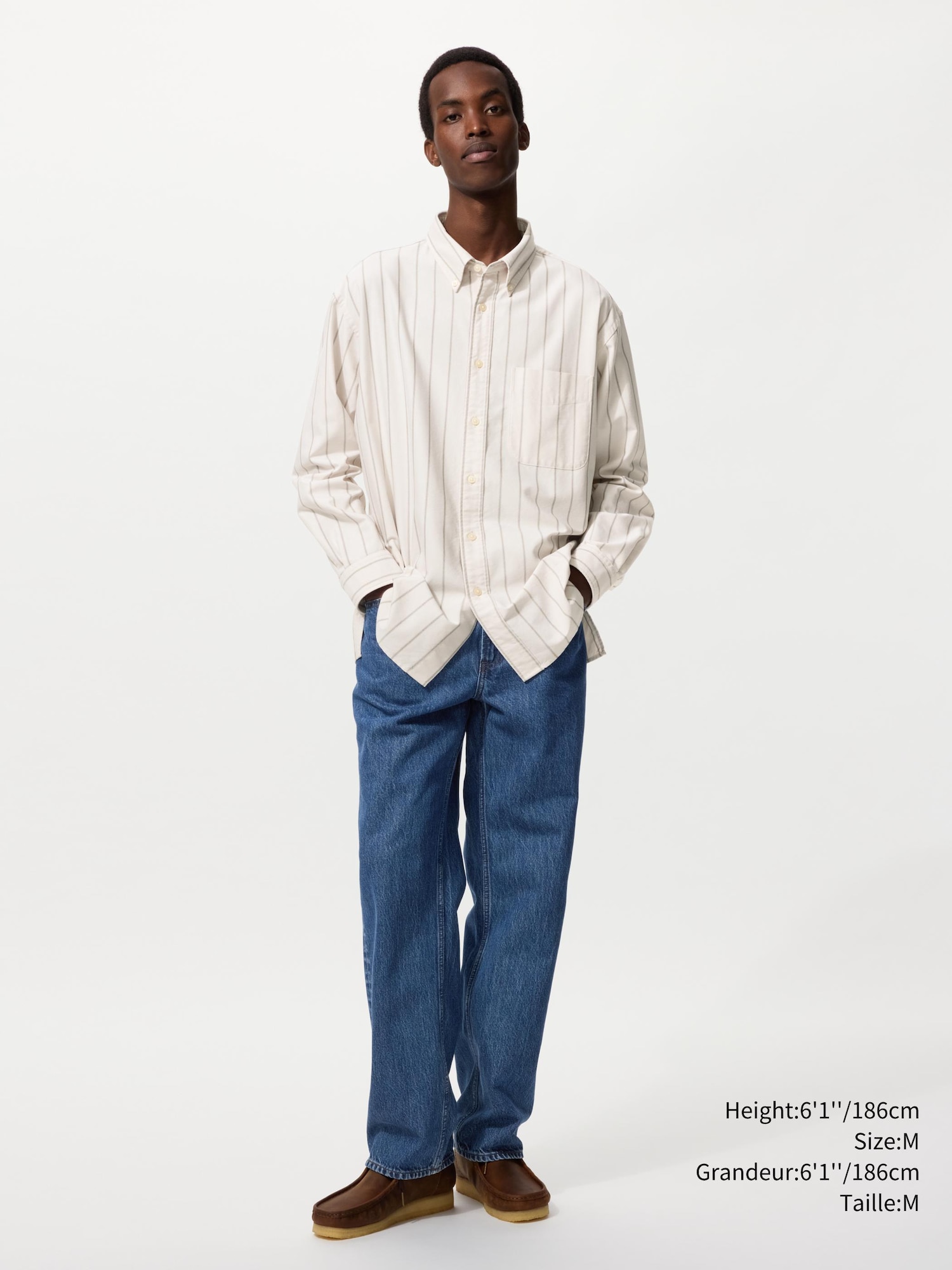 Men's OXFORD OVERSIZED SHIRT | UNIQLO CA