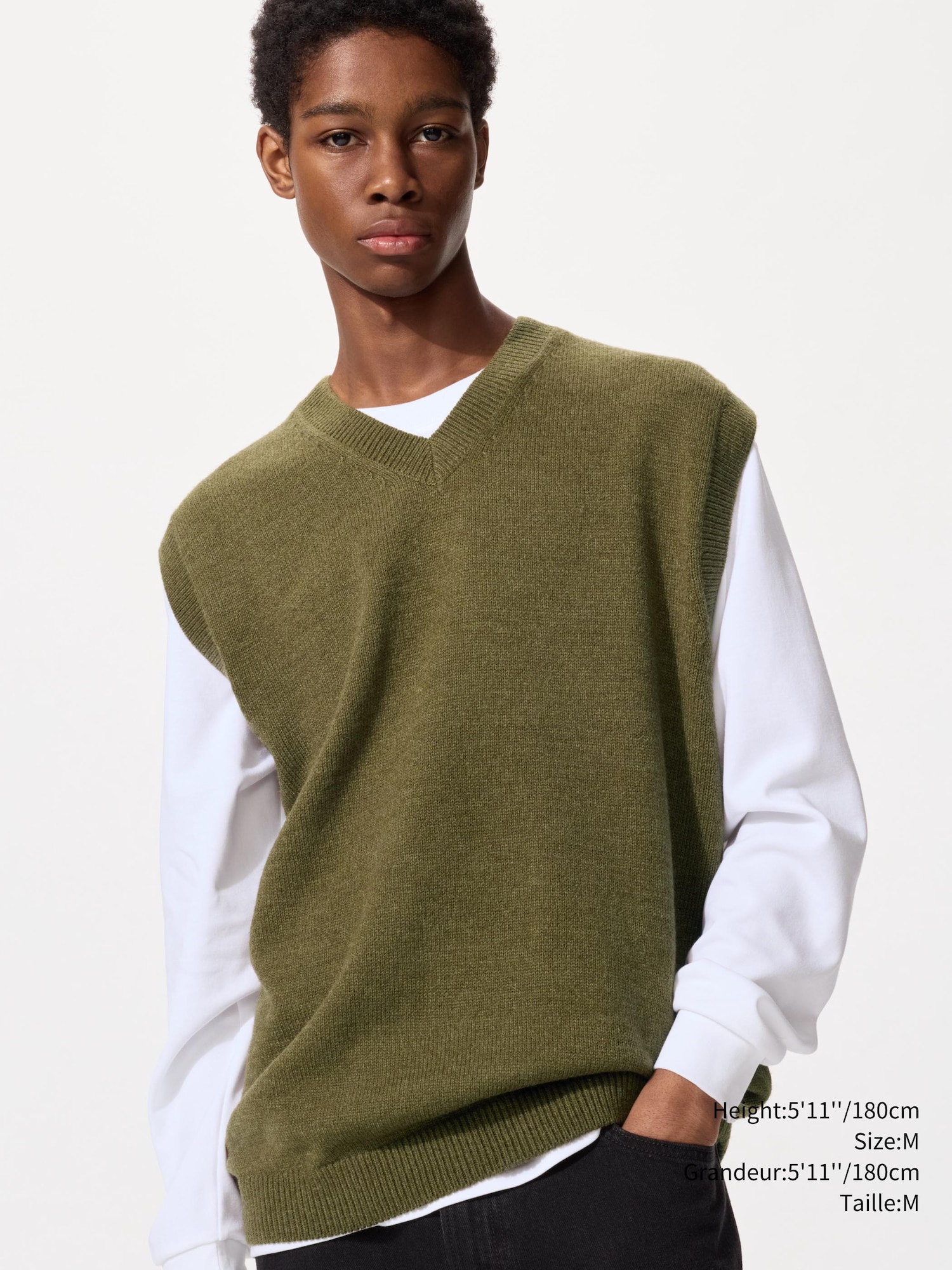 Unisex Knitted V-Neck Vest | UNIQLO CA