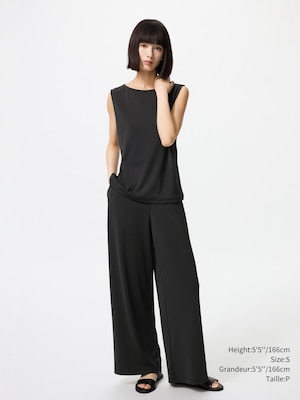 CREPE JERSEY STRAIGHT PANTS