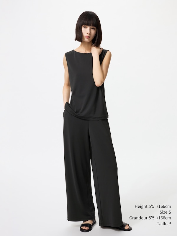 CREPE JERSEY STRAIGHT PANTS