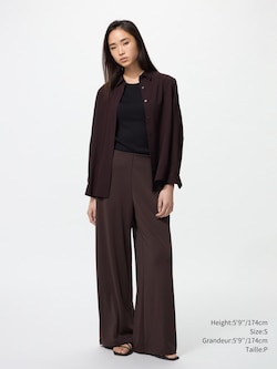 CREPE JERSEY STRAIGHT PANTS