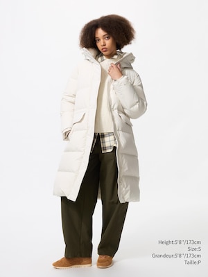 Manteau D'Hiver Long Pour Fille - Duvet Avec Capuche, Coupe Régulière, Chaud Et Confortable - Parka