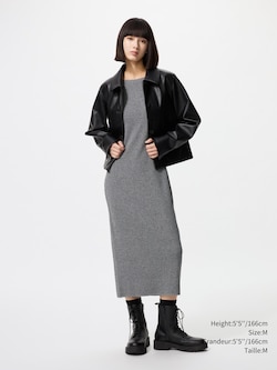 ROBE TRICOTÉE LAVABLE À SOUTIEN-GORGE