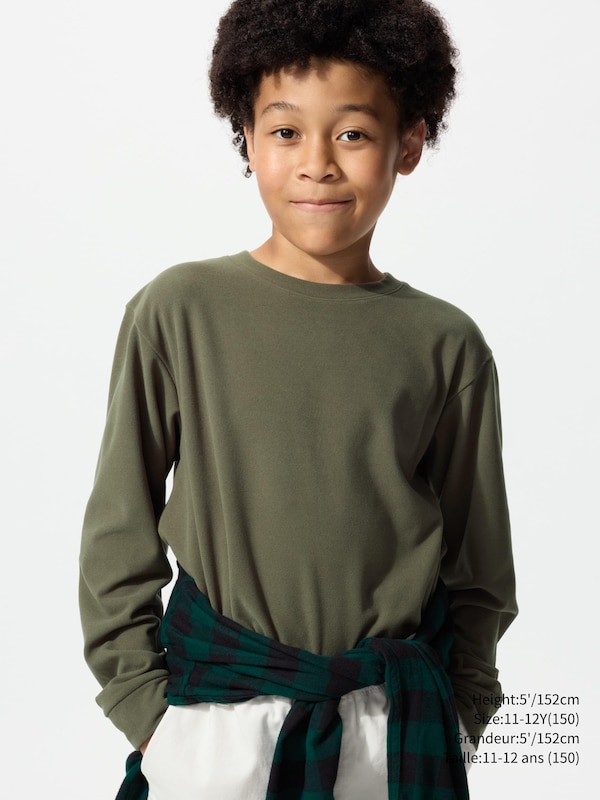 FLEECE CREW NECK T-SHIRT