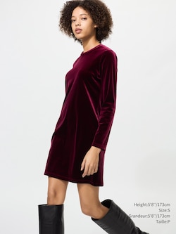 SOFT VELOUR DRESS