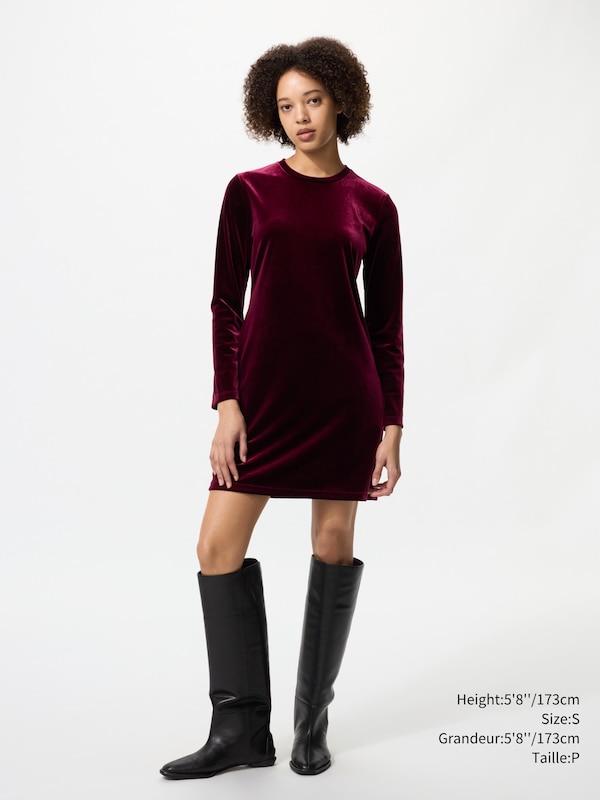 SOFT VELOUR DRESS