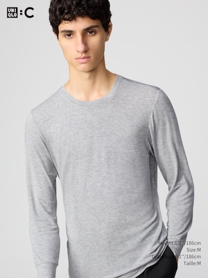HEATTECH EXTRA WARM CASHMERE BLEND CREW NECK T-SHIRT