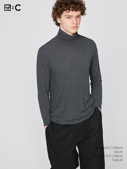HEATTECH EXTRA WARM CASHMERE BLEND TURTLE NECK T-SHIRT