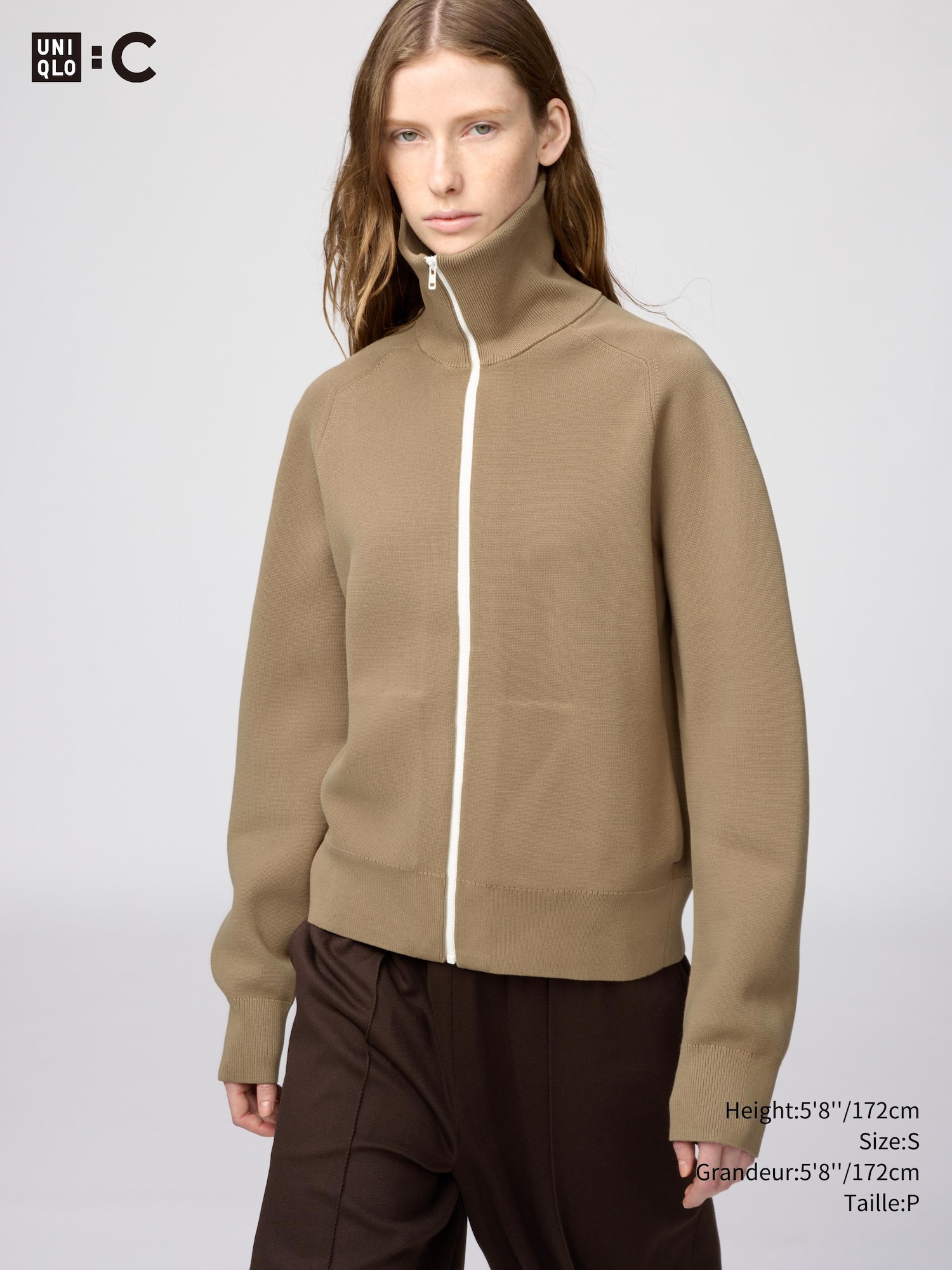 Women's WASHABLE MILANO RIBBED FULL ZIP CARDIGAN | UNIQLO CA