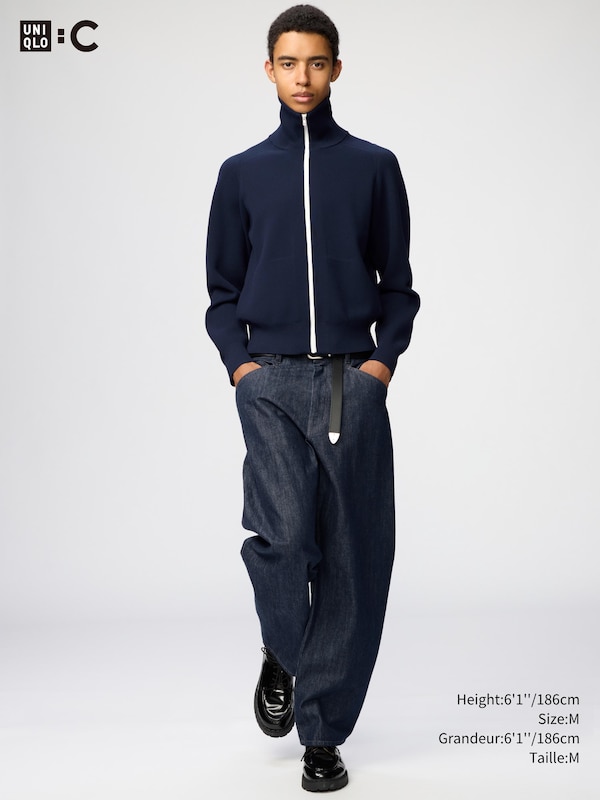 CARDIGAN LAVABLE MILANO CÔTELÉE ZIP INTÉGRAL