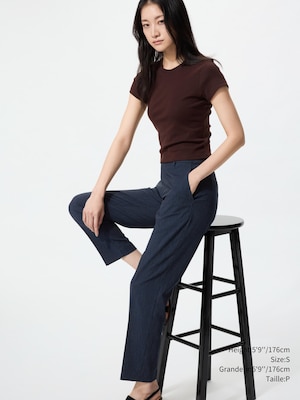 PANTALON 7/8e SÉLECT RAYÉ | LONG