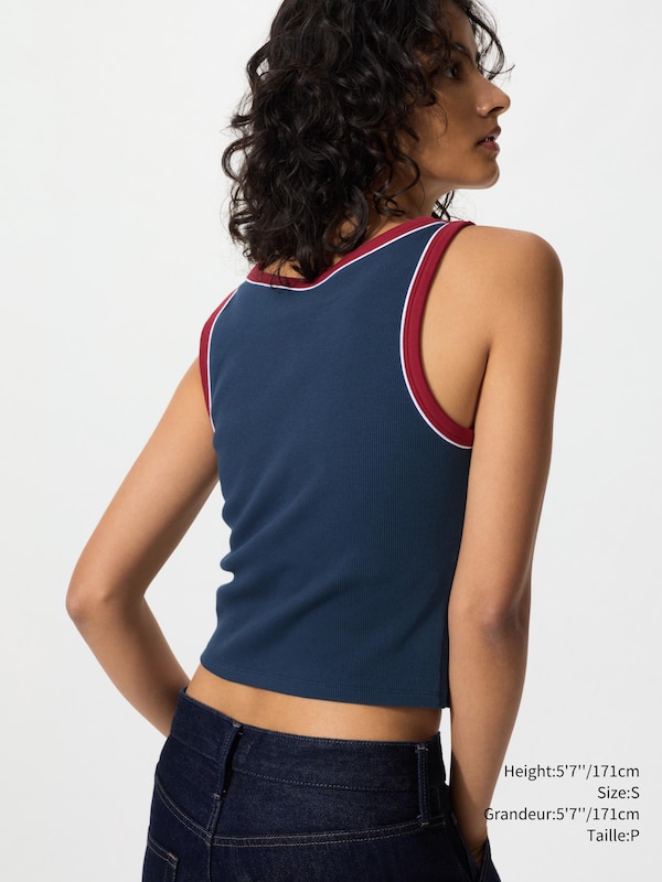 RIBBED CROPPED BRA TOP | RINGER