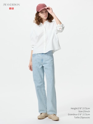 Straight Jeans | Embroidered Logo
