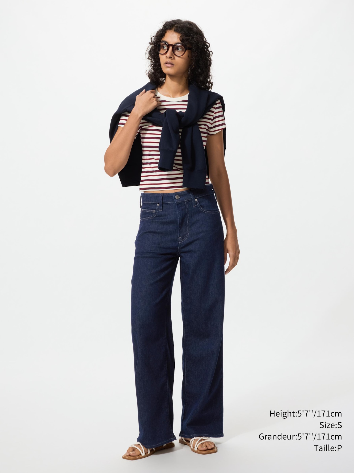 Women's EZY Wide Straight Jeans | UNIQLO CA