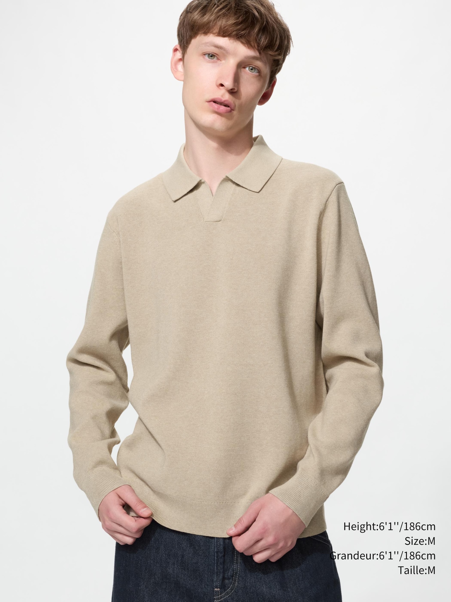 帽子 everyone milano rib knit Men's Washable Milano Ribbed Skipper Polo Sweater | UNIQLO CA