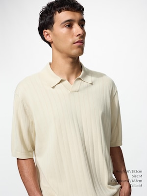 CHANDAIL-POLO TRICOTÉ LAVABLE COL ITALIEN