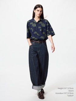 Open Collar Shirt | Printed