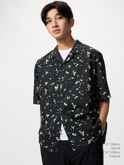 Open Collar Shirt | Printed