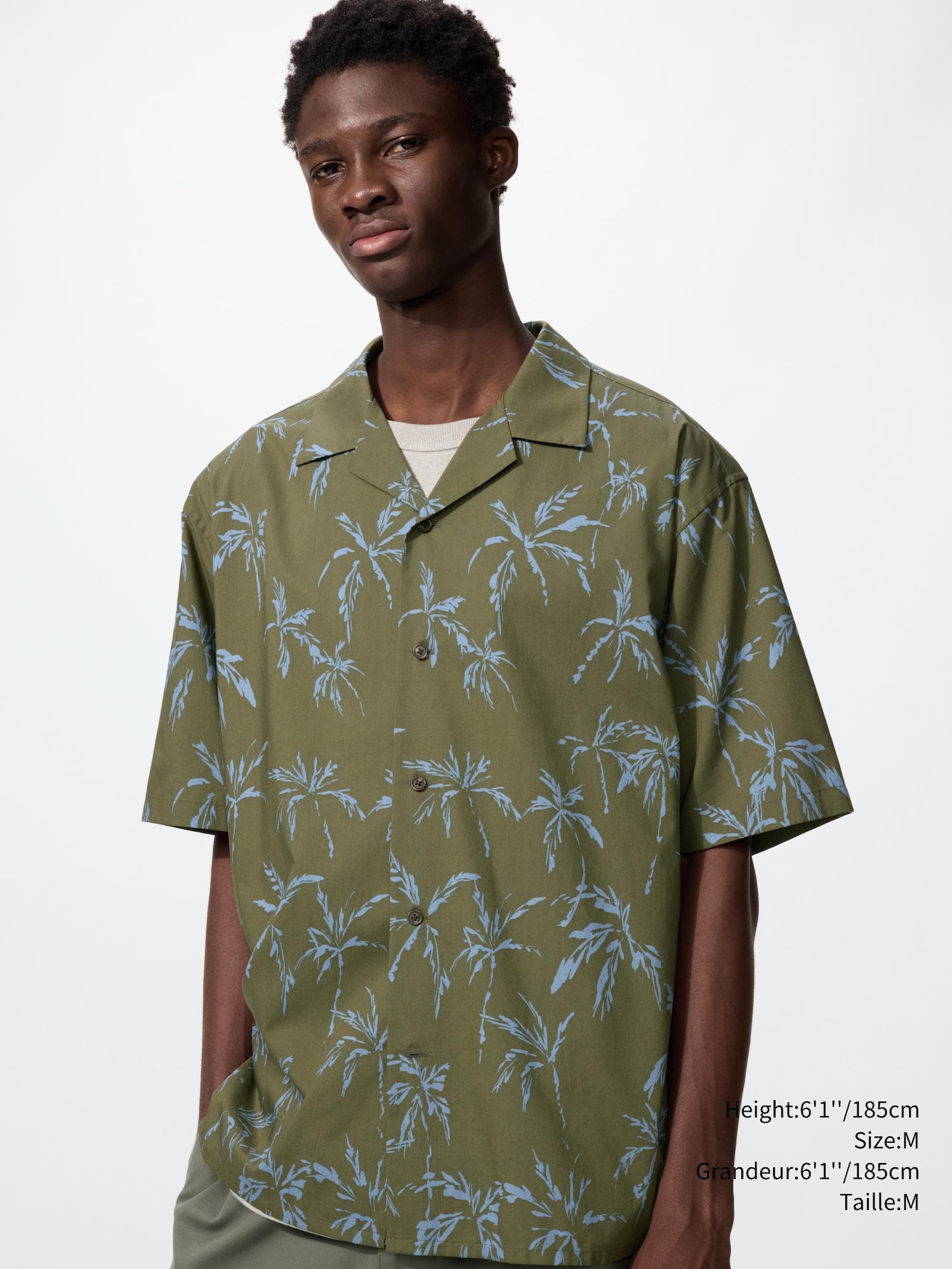 Unisex Open Collar Shirt | Printed | UNIQLO CA