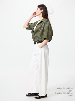 Open Collar Shirt | Printed