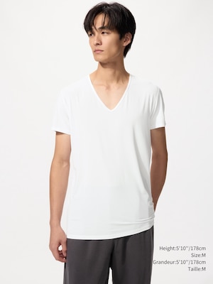 AIRism V Neck T-Shirt