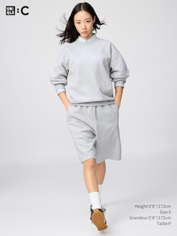 SWEAT WIDE SHORTS | 9"