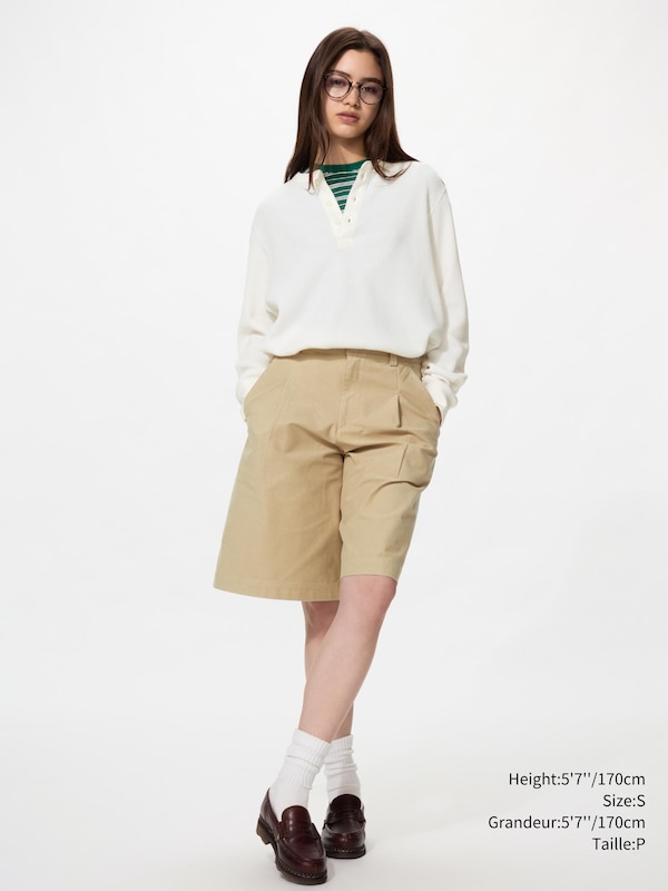 T-SHIRT GAUFRÉ COL HENLEY