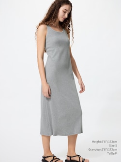 RIBBED BRA DRESS | SLEEVELESS