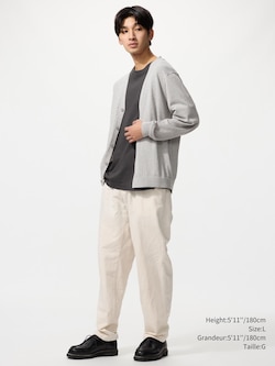 LINEN BLEND RELAXED PANTS