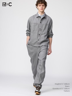 PANTALON AMPLE EN LIN DE QUALITÉ SUPÉRIEURE