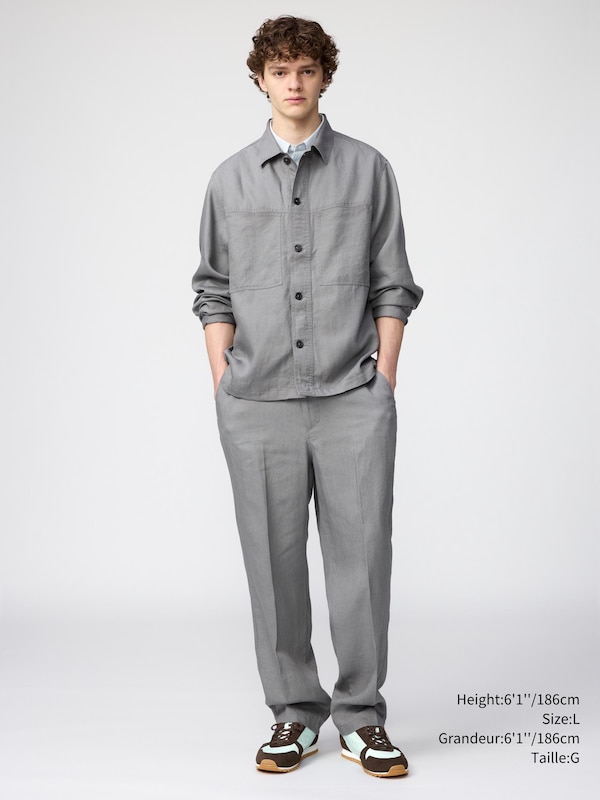 PREMIUM LINEN WIDE PANTS