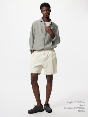 SHORT EN MÉLANGE LIN | 6.5"