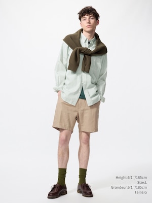 SHORT EN MÉLANGE LIN | 6.5"