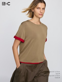 T-SHIRT DROIT TRICOTÉ