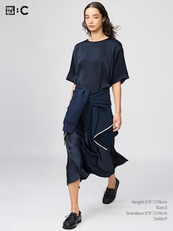 JUPE LONGUE EN SATIN