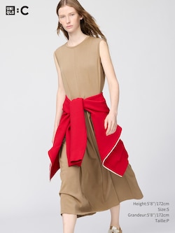 ROBE AJUSTÉE ÉVASÉE SANS MANCHES