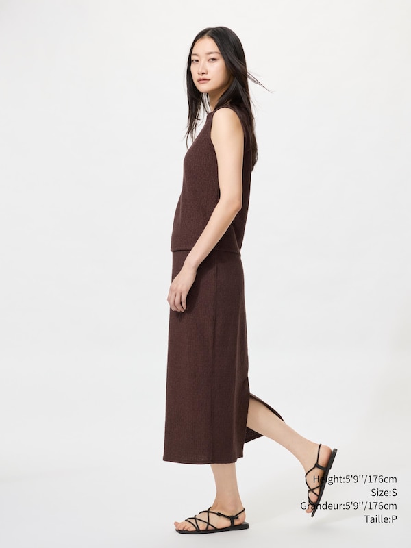 SHIRRING NARROW SKIRT